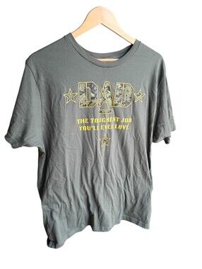 Fathers Day Green T-shirt Size Large